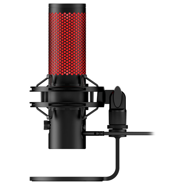 HyperX QuadCast 2 Micrófono USB para Streaming, Podcast y Gaming, Negro, Cardioide/Bidireccional/Omnidireccional, 24-bit, con filtro antipop