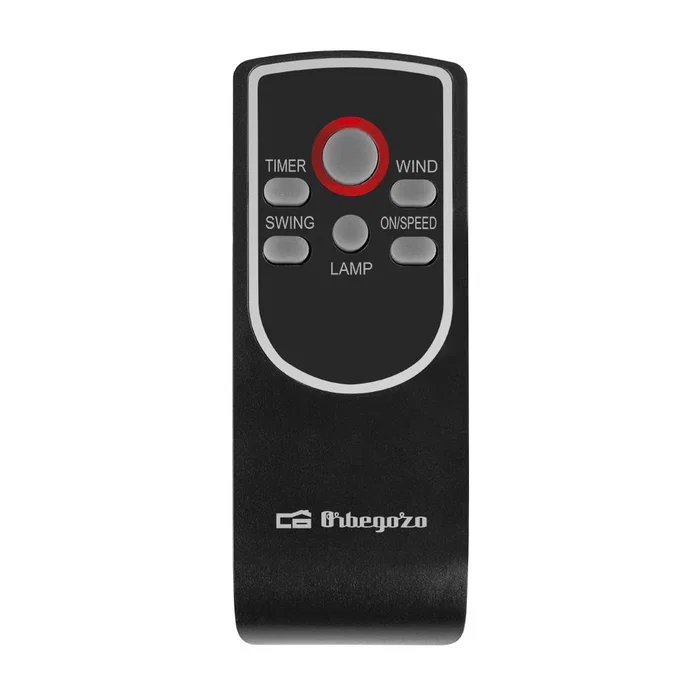 Orbegozo SF 0346 Ventilador de Pie 45 cm Negro/Plata, 5 Aspas, 3 Velocidades y Modos, Oscilante, Mando a Distancia, Temporizador 7.5h, Altura Ajustable 150 cm