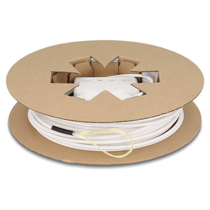 DeLOCK Caja de Conexión Fibra Óptica LWL 2 x SC/APC Simplex con Juego de Cable de Acometida 30 m, G.657.A1, LSZH, Blanco DeLOCK Caja de Conexión Fibra Óptica LWL 2 x SC/APC Simplex con Juego de Cable de Acometida 30 m, G.657.A1, LSZH, Blanco