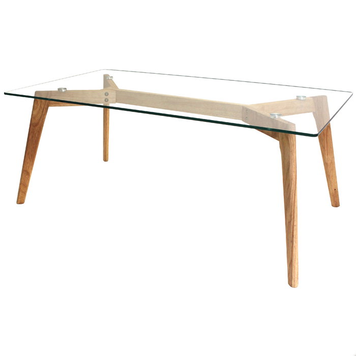 Home Deco Factory Mesa Rectangular de Cristal Home Deco Factory Mesa Rectangular de Cristal