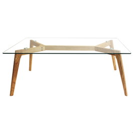 Home Deco Factory Mesa Rectangular de Cristal