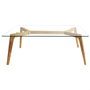 Home Deco Factory Mesa Rectangular de Cristal