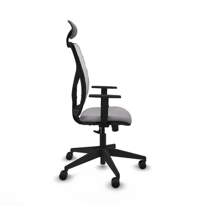 PIQUERAS Y CRESPO Silla de oficina Motilla con mecanismo Sincro, Gris y Blanco PIQUERAS Y CRESPO Silla de oficina Motilla con mecanismo Sincro, Gris y Blanco