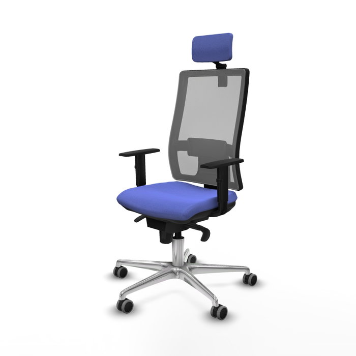 PIQUERAS Y CRESPO Silla de oficina Horna con Mecanismo Sincro, Azul claro y Gris PIQUERAS Y CRESPO Silla de oficina Horna con Mecanismo Sincro, Azul claro y Gris
