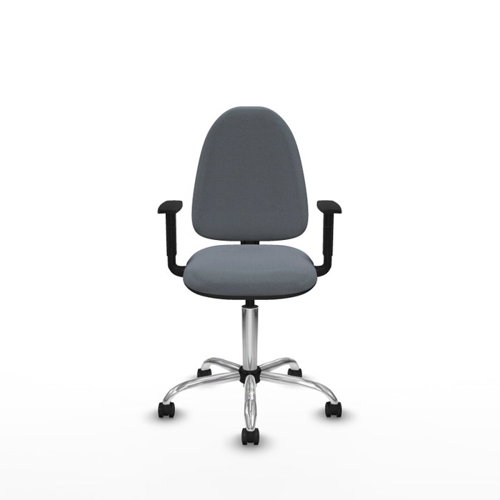 PIQUERAS Y CRESPO Silla de oficina Aýna Gris con Brazos 1D