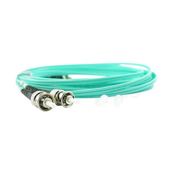 BlueOptics Cable de parcheo de fibra óptica LC/ST MM OM3 aqua 0,5m BlueOptics Cable de parcheo de fibra óptica LC/ST MM OM3 aqua 0,5m