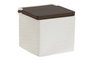 DKD Home Decor Salero de Porcelana y Bambú Blanco PENGJIA 25
