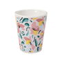Home Deco Factory Vaso Espresso 70 Ml Flores Azul Marrón Rosa Home Deco