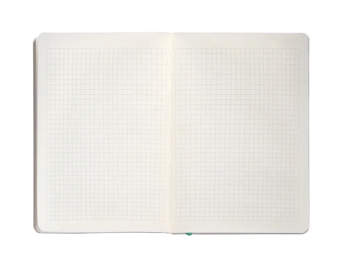 Antartik Cuaderno A5 Tapa Blanda Hojas Cuadriculadas 80 Hojas 80gr FSC Gris y Turquesa