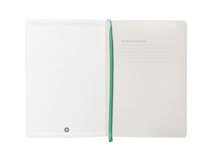 Antartik Cuaderno A5 Tapa Blanda Hojas Cuadriculadas 80 Hojas 80gr FSC Gris y Turquesa