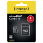 Intenso Tarjeta MicroSDHC de 4 GB Clase 10 con adaptador