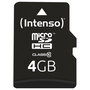 Intenso Tarjeta MicroSDHC de 4 GB Clase 10 con adaptador