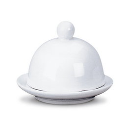 VIEJO VALLE Mantequera Mini de Porcelana con Tapa - Mantequera Con Tapa Mini - Vajilla (Set de 6)