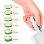 Metaltex Cortador de Verduras Slice-Six, con 6 Cuchillas de Acero Inoxidable (1-6 mm), Mango Ergonómico, Base Antideslizante, 32 x 12 x 3.5 cm