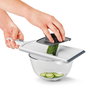 Metaltex Cortador de Verduras Slice-Six, con 6 Cuchillas de Acero Inoxidable (1-6 mm), Mango Ergonómico, Base Antideslizante, 32 x 12 x 3.5 cm