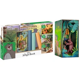 Revell REV4009803005355 - Kit de Construcción Book Nook DIY 3D Tiny Adventures Disney El Libro de la Selva con LED