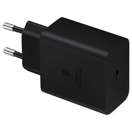 Samsung Cargador Rápido 45W Super Fast Charging 2.0 con Cable USB-C 1.8m Negro - EP-T4510