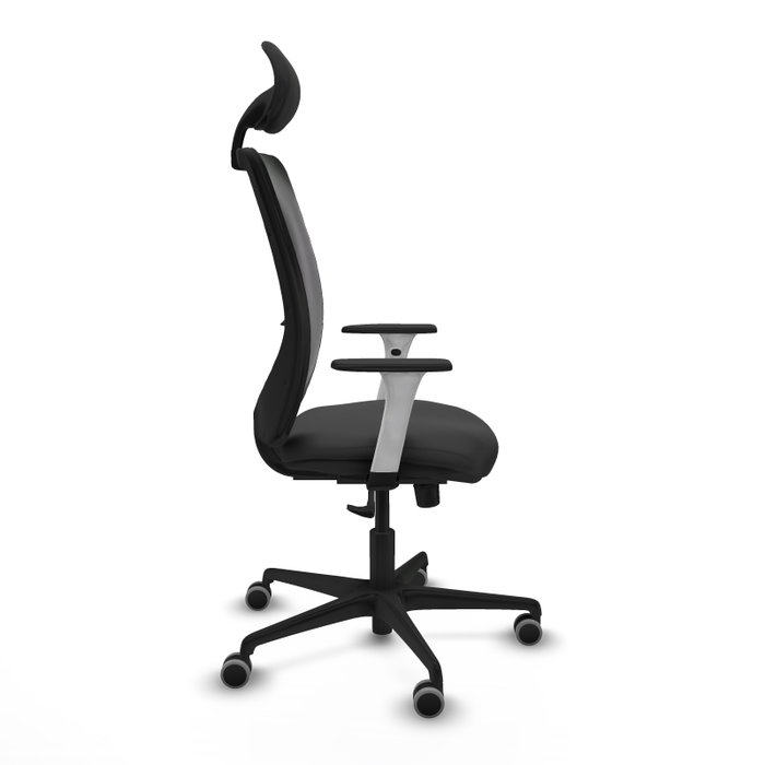 PIQUERAS Y CRESPO Silla de oficina Zulema con mecanismo Sincro, Gris oscuro y Negro PIQUERAS Y CRESPO Silla de oficina Zulema con mecanismo Sincro, Gris oscuro y Negro