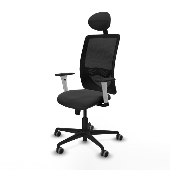 PIQUERAS Y CRESPO Silla de oficina Zulema con mecanismo Sincro, Gris oscuro y Negro PIQUERAS Y CRESPO Silla de oficina Zulema con mecanismo Sincro, Gris oscuro y Negro