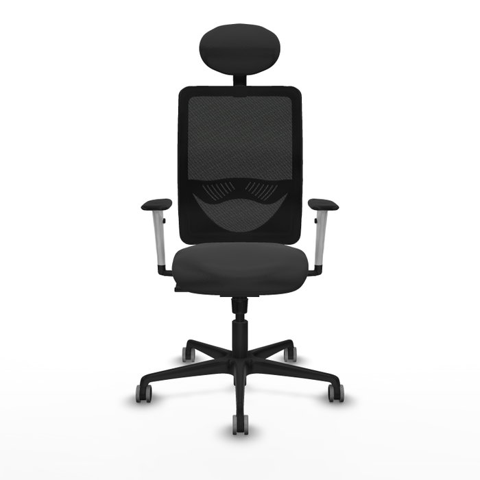 PIQUERAS Y CRESPO Silla de oficina Zulema con mecanismo Sincro, Gris oscuro y Negro PIQUERAS Y CRESPO Silla de oficina Zulema con mecanismo Sincro, Gris oscuro y Negro