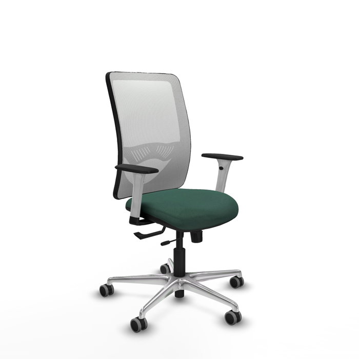 PIQUERAS Y CRESPO Silla de oficina Zulema con mecanismo Sincro/Traslack, Verde botella y Blanco PIQUERAS Y CRESPO Silla de oficina Zulema con mecanismo Sincro/Traslack, Verde botella y Blanco