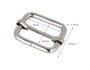 Innspiro Hebilla Corredera Rectangular de Hierro Níquel 26 mm (5 unidades)