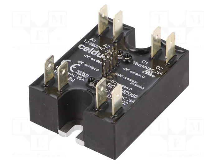CELDUC Relé de semiconductor SCQ 25A 4 canales CELDUC Relé de semiconductor SCQ 25A 4 canales