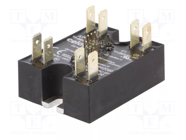 CELDUC Relé de semiconductor SCQ 25A 4 canales CELDUC Relé de semiconductor SCQ 25A 4 canales
