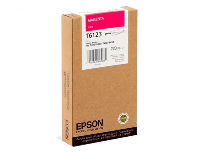 Epson Cartucho Magenta T612300 Alta Capacidad 220ml para Stylus Pro Epson Cartucho Magenta T612300 Alta Capacidad 220ml para Stylus Pro