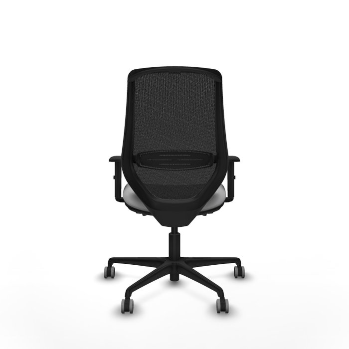 PIQUERAS Y CRESPO Silla de oficina Mardos con mecanismo Sincro/Traslack, Gris claro y Negro