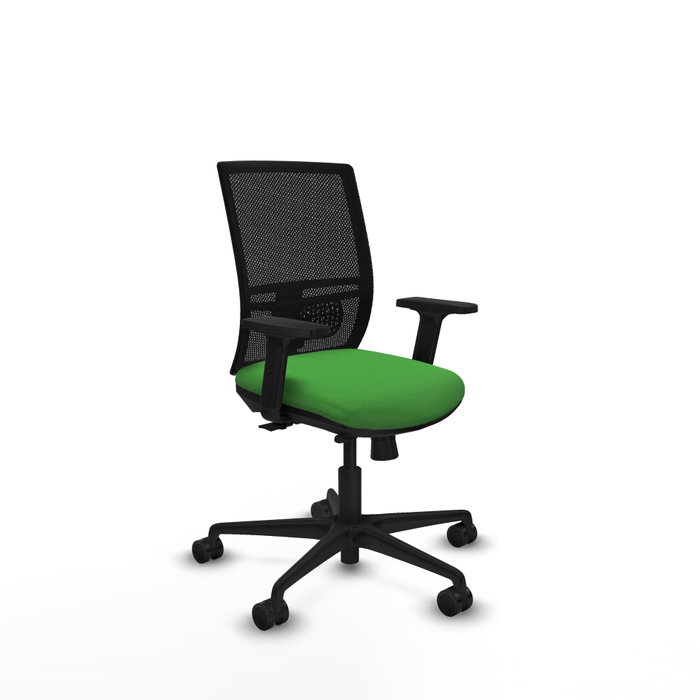 PIQUERAS Y CRESPO Silla de oficina Yunquera con mecanismo Sincro/Traslack, Verde y Negro PIQUERAS Y CRESPO Silla de oficina Yunquera con mecanismo Sincro/Traslack, Verde y Negro