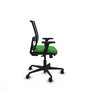 PIQUERAS Y CRESPO Silla de oficina Yunquera con mecanismo Sincro/Traslack, Verde y Negro