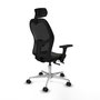 PIQUERAS Y CRESPO Silla de oficina Jorquera con mecanismo Sincro/Traslack, Negro