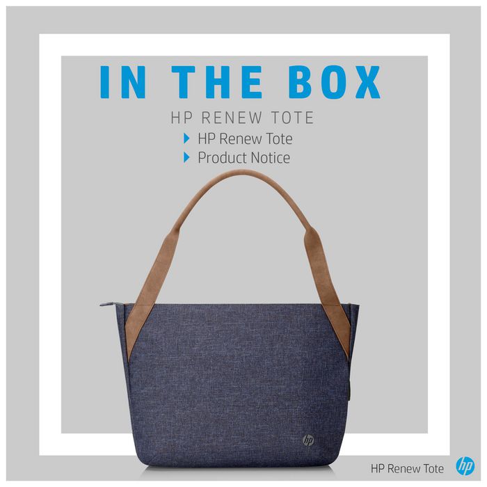 HP Renew 14 Tote Navy - Bolsa de viaje de plástico reciclado - HP Renew Series