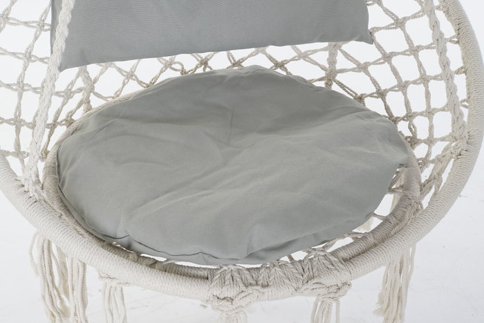 DKD Home Decor Silla Colgante Terraza Y Jardin Crudo Gris 62 x 123 x 82 cm DKD Home Decor Silla Colgante Terraza Y Jardin Crudo Gris 62 x 123 x 82 cm