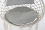 DKD Home Decor Silla Colgante Terraza Y Jardin Crudo Gris 62 x 123 x 82 cm