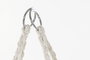 DKD Home Decor Silla Colgante Terraza Y Jardin Crudo Gris 62 x 123 x 82 cm