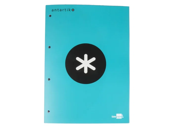 Antartik Bloc encolado A4 Natural Turquesa 80 Hojas Cuadro 5 mm 100 gr Ecológico