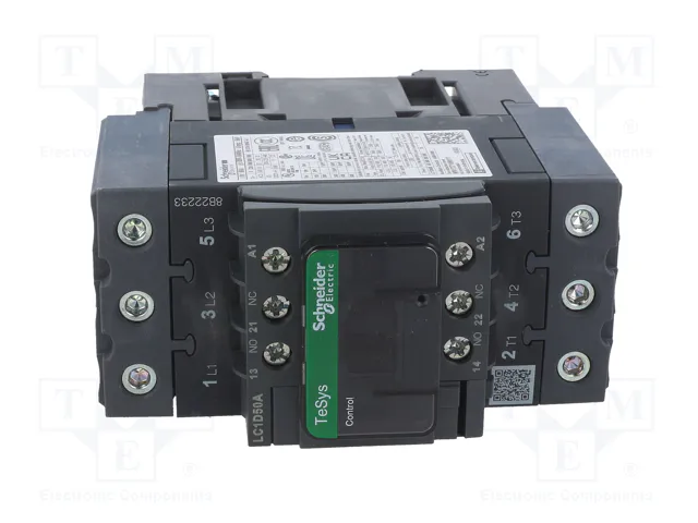 SCHNEIDER ELECTRIC Contactor TeSys D LC1D50AG7 120VAC SCHNEIDER ELECTRIC Contactor TeSys D LC1D50AG7 120VAC