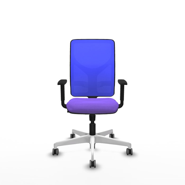 PIQUERAS Y CRESPO Silla de oficina Motilla con mecanismo Sincro, Tela Lila y Malla Azul PIQUERAS Y CRESPO Silla de oficina Motilla con mecanismo Sincro, Tela Lila y Malla Azul