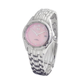TIME FORCE TF1821M-04M con esfera rosa y caja plateada