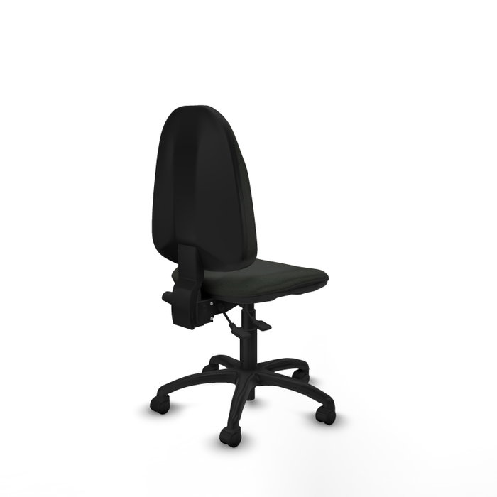 PIQUERAS Y CRESPO Silla de oficina Algarra con mecanismo Asincro, Tela Negra, Sin brazos PIQUERAS Y CRESPO Silla de oficina Algarra con mecanismo Asincro, Tela Negra, Sin brazos
