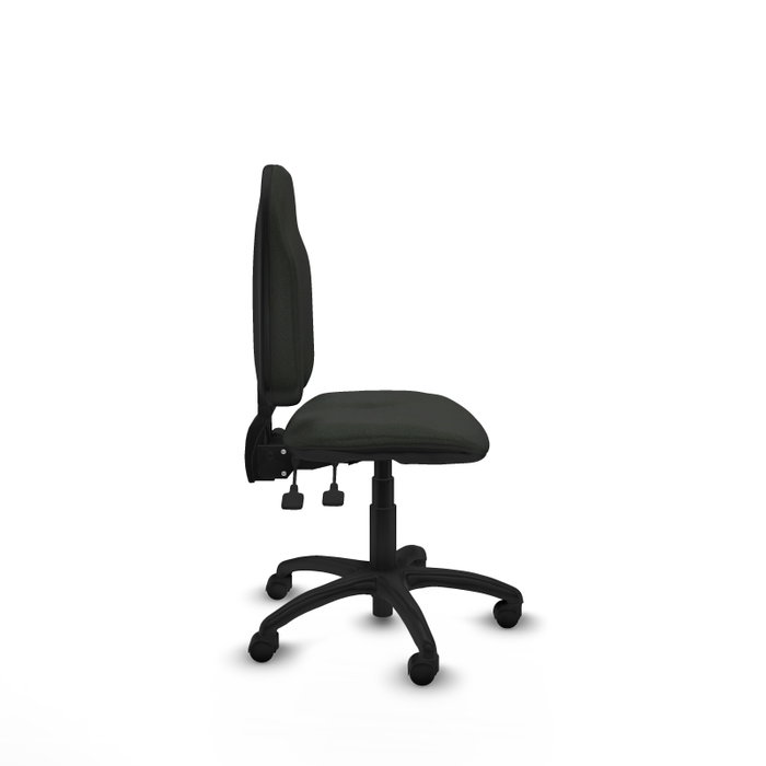 PIQUERAS Y CRESPO Silla de oficina Algarra con mecanismo Asincro, Tela Negra, Sin brazos PIQUERAS Y CRESPO Silla de oficina Algarra con mecanismo Asincro, Tela Negra, Sin brazos