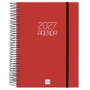 Finocam Agenda Espiral 2027 Basic Opaque Burdeos