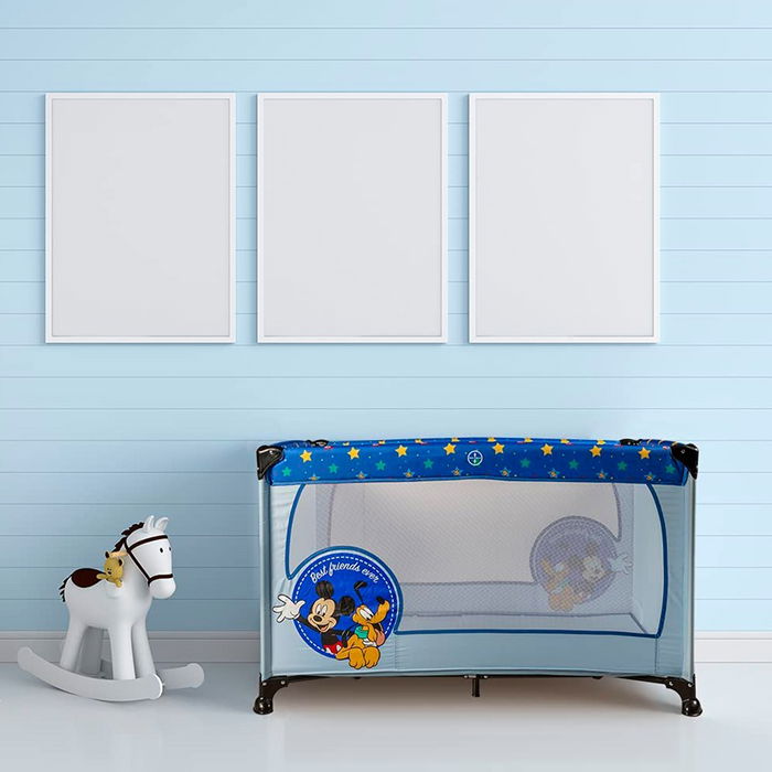 Licensing Cuna Plegable Mickey CZ10607 - Cuna para Bebé con Licencia Oficial Mickey Mouse Licensing Cuna Plegable Mickey CZ10607 - Cuna para Bebé con Licencia Oficial Mickey Mouse