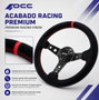 Occ Motorsport Volante Track Desplazado en Piel Vuelta con Brazos Negros
