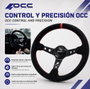 Occ Motorsport Volante Track Desplazado en Piel Vuelta con Brazos Negros