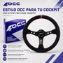 Occ Motorsport Volante Track Desplazado en Piel Vuelta con Brazos Negros