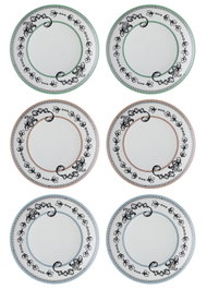 Hermia DNR0056 Juego de Platos de Servicio de Porcelana (6 Piezas)