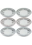 Hermia DNR0056 Juego de Platos de Servicio de Porcelana (6 Piezas)